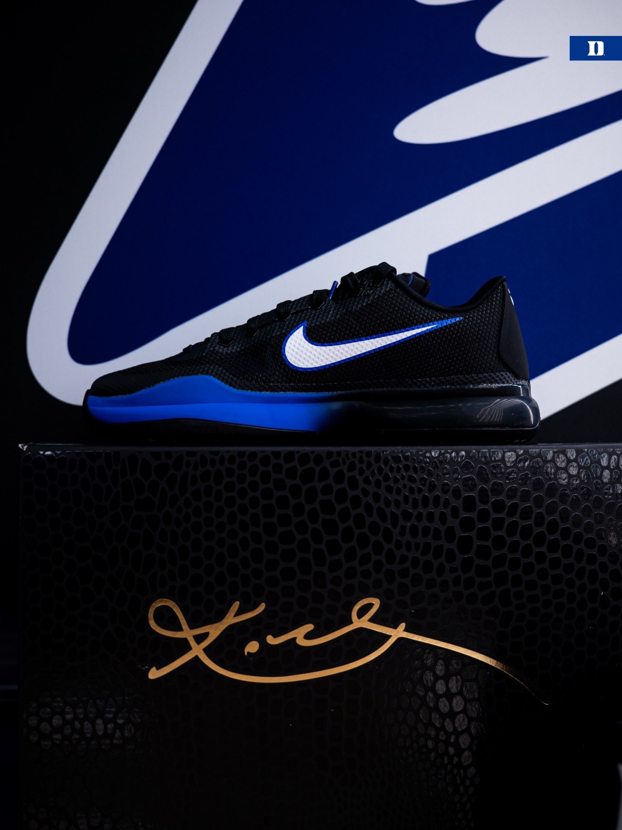 杜克大学女篮晒专属Kobe 10 Protro PE！两款蓝白黑配色亮相
